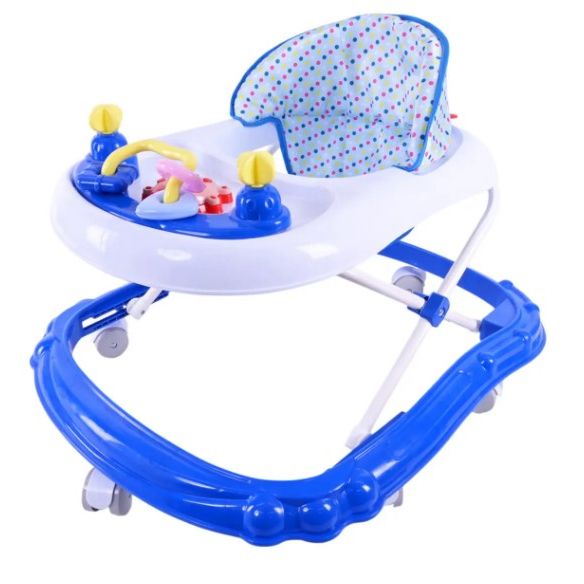 Ходунки музичні з брязкальцями (СИНІ)  фото 1