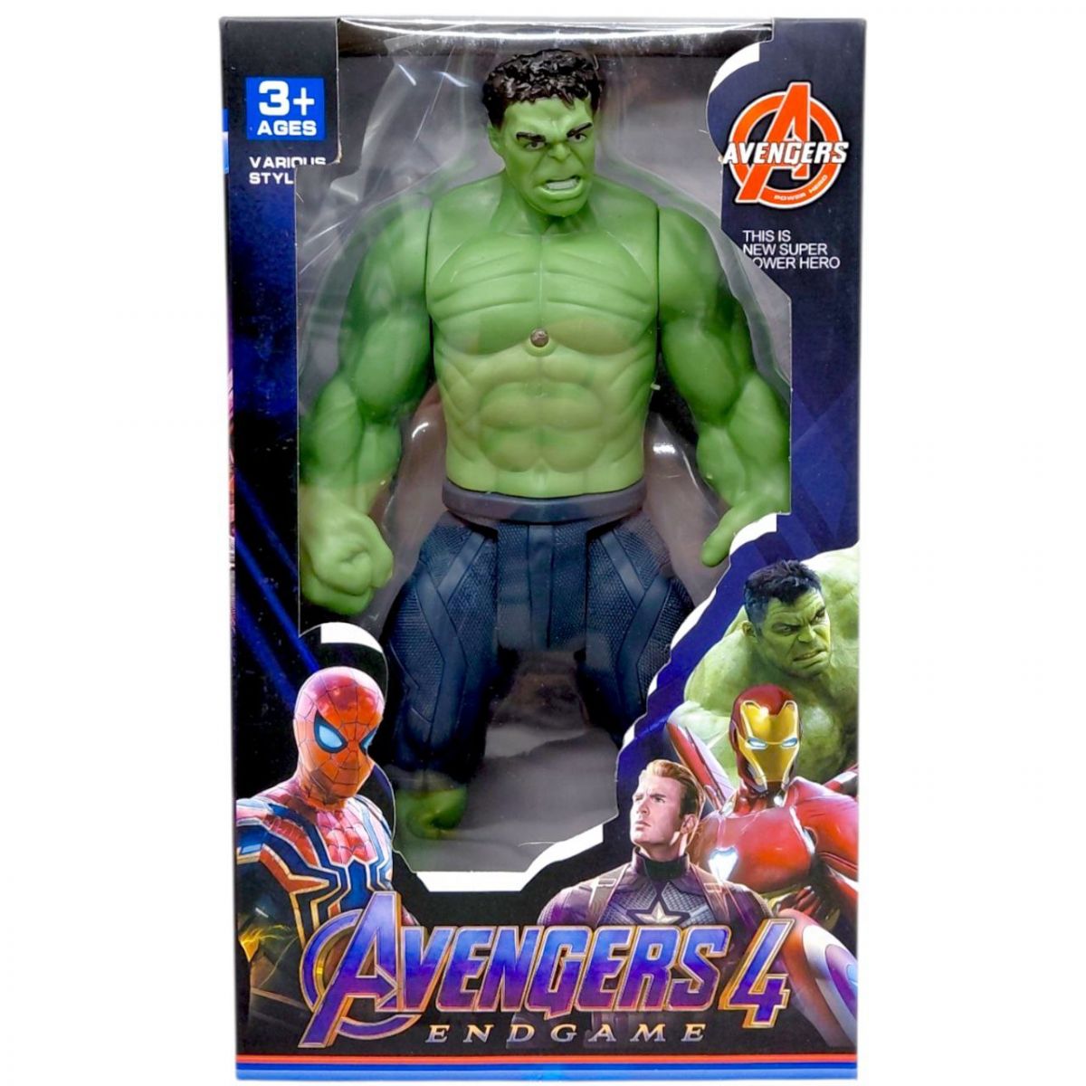 Герой MARVEL 26 см, підсвічування, в коробцІ (ХАЛК)  фото 1