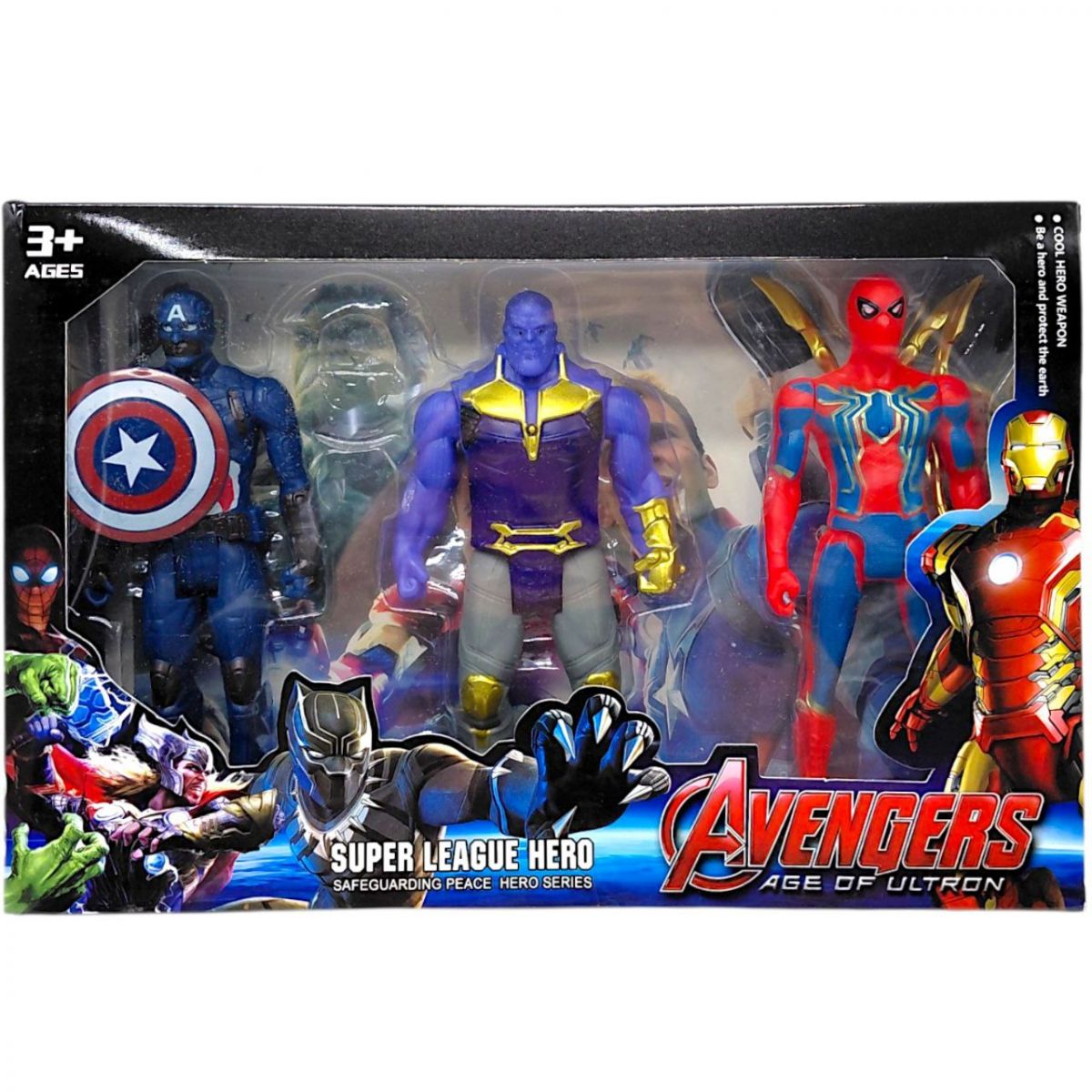 Набір героїв MARVEL 6625 A  3шт. в коробці (ВИД 2)  фото 1