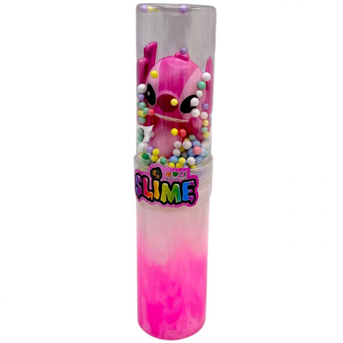 Слайм з фігуркою STITCH 22 см (РОЖЕВИЙ)  фото 1