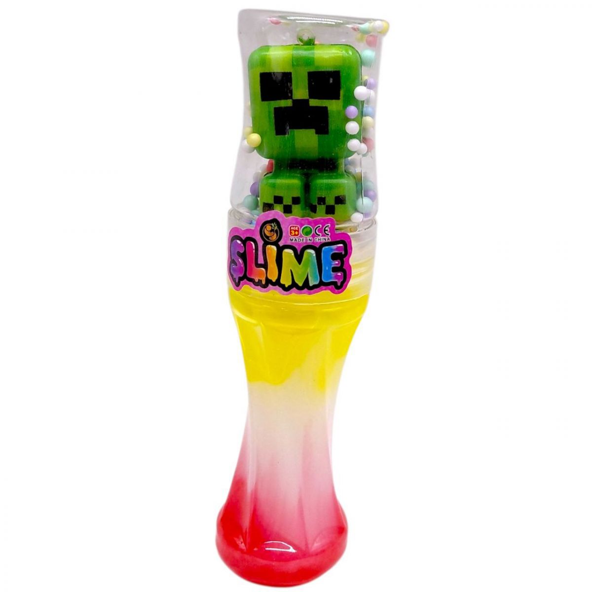 Слайм с фигуркой MINECRAFT 20 см (КРИПЕР)  фото 1
