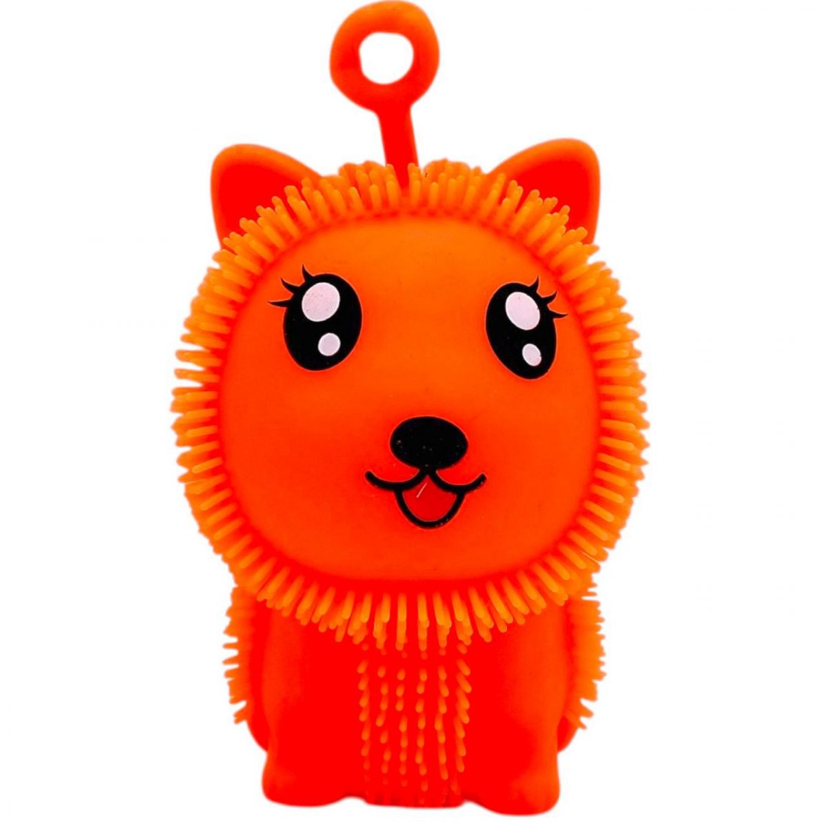 Сяючий силіконовий їжачок "Вушка" 10,5 см (ПОМАРАНЧЕВИЙ)  фото 1