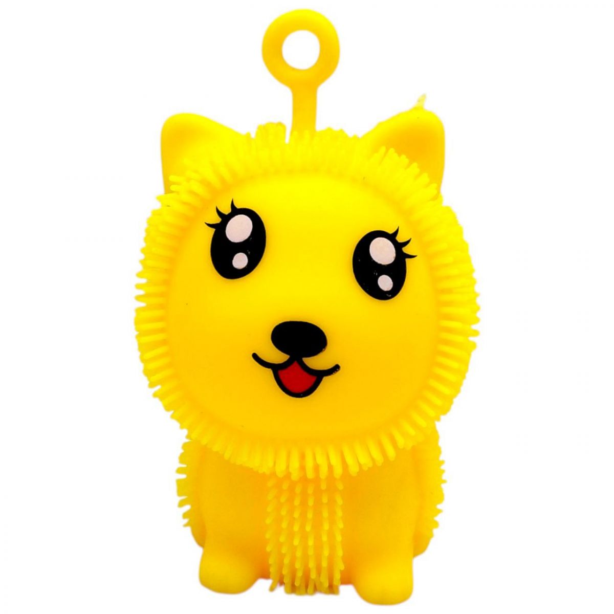 Сяючий силіконовий їжачок "Вушка" 10,5 см (ЖОВТИЙ)  фото 1