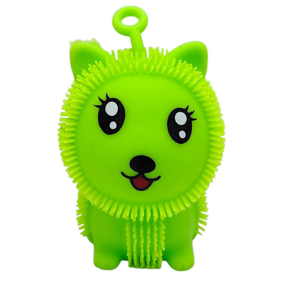 Сяючий силіконовий їжачок "Вушка" 10,5 см (ЗЕЛЕНИЙ)  фото 1