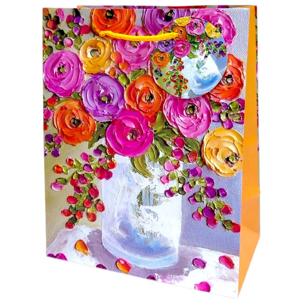 Пакет паперовий 5 шт в пакуванні 18х23х10 см  фото 1