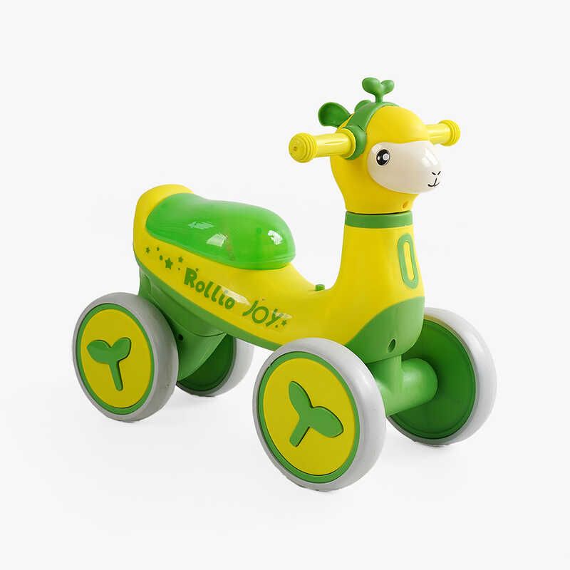 Велобіг JOY 4-х колісний колеса PU, рама пластик, УКРАЇНСЬКЕ ОЗВУЧУВАННЯ та підсвічування, в коробці  фото 1