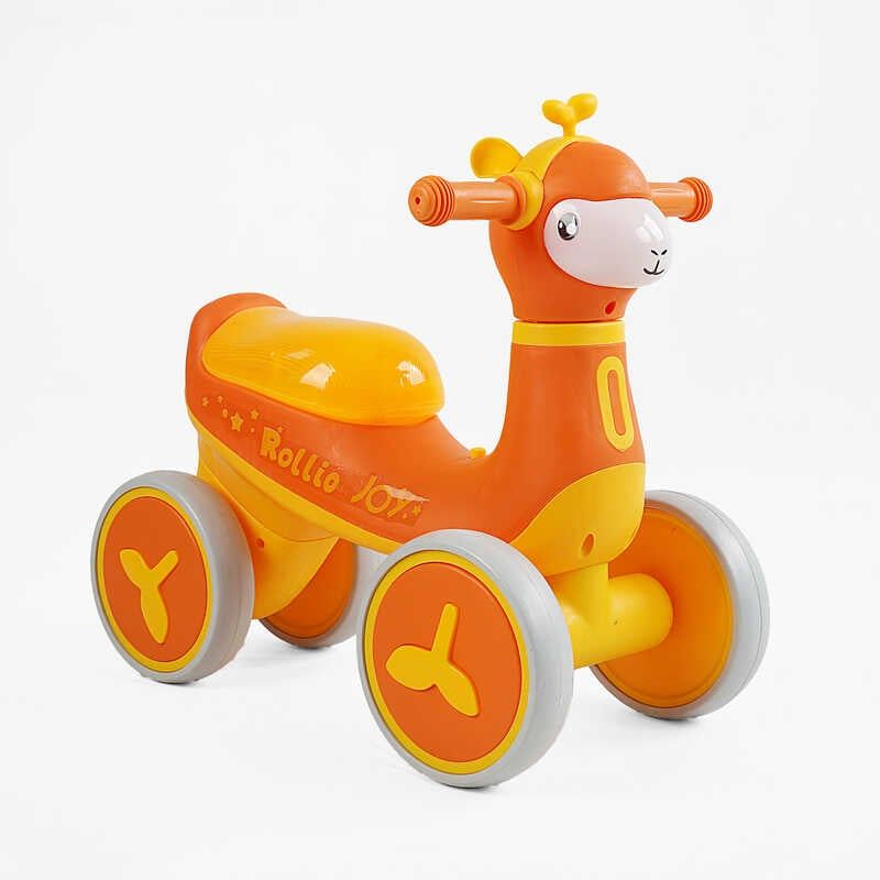 Велобіг JOY 4-х колісний колеса PU, рама пластик, УКРАЇНСЬКЕ ОЗВУЧУВАННЯ та підсвічування, в коробці  фото 1