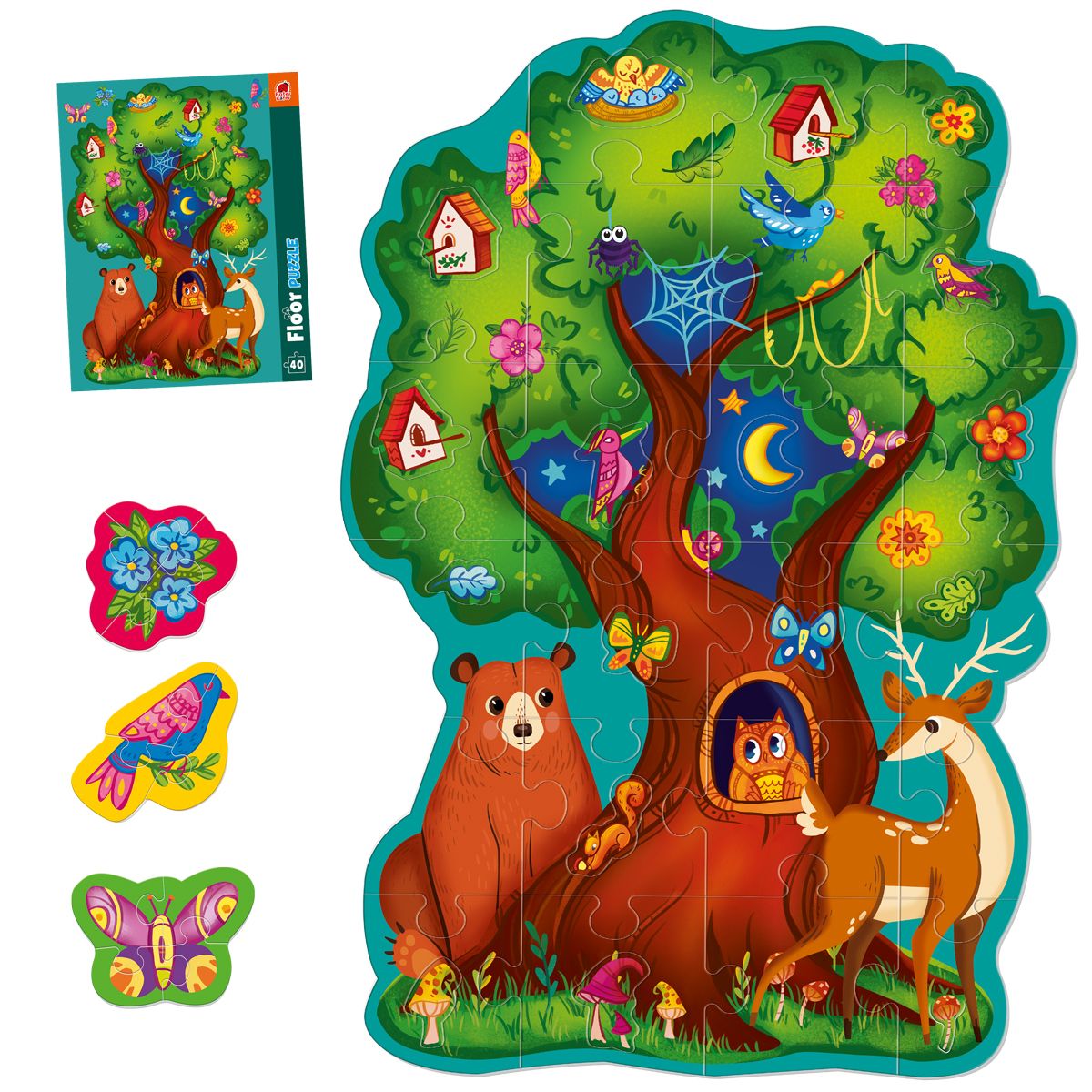 Пазл напольный "Лесные зверьки"  фото 1