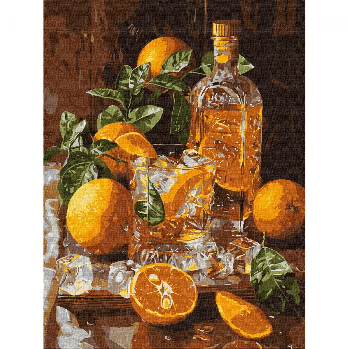 Картина по номерах "Апельсиновий вечір" 30х40 см  фото 1