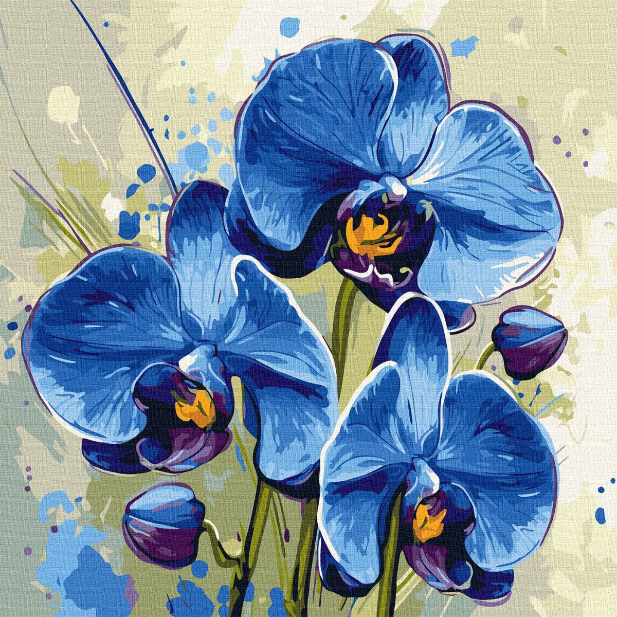 Картина по номерах "Ніжна орхідея" 40х40 см  фото 1