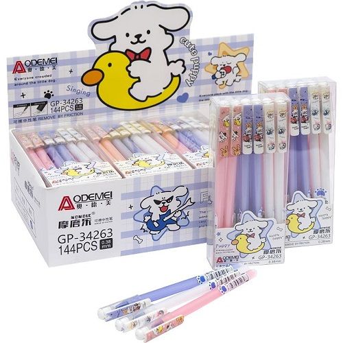 Ручка "пиши-стирай" "Cute puppy" 0,38мм, синяя (42435)  фото 1