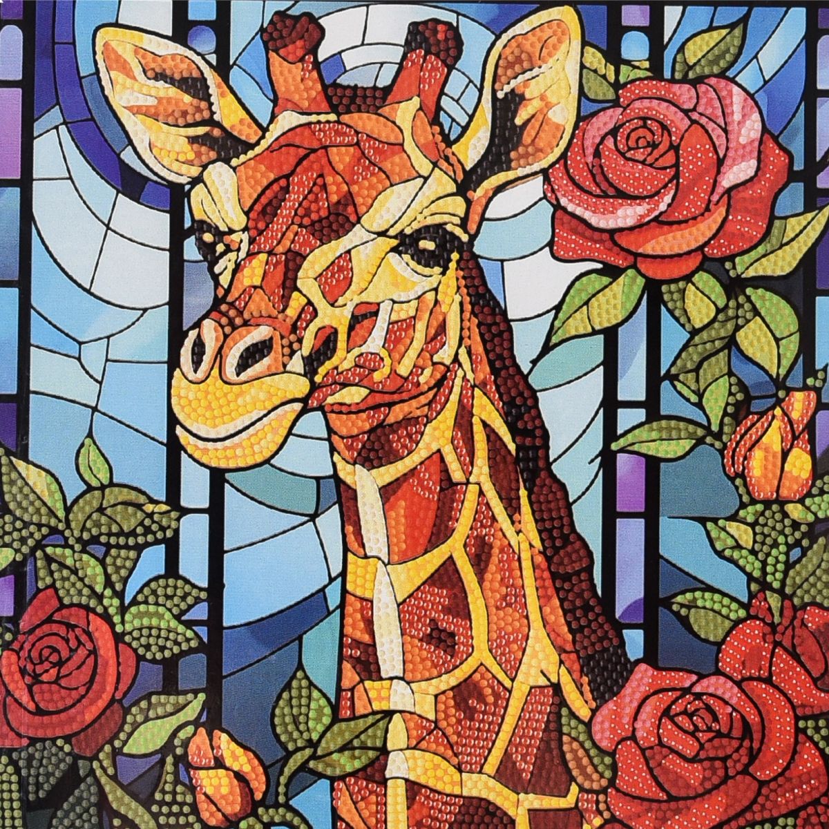 Алмазна мозаїка "Жирафова казка" 30х30 см  фото 1