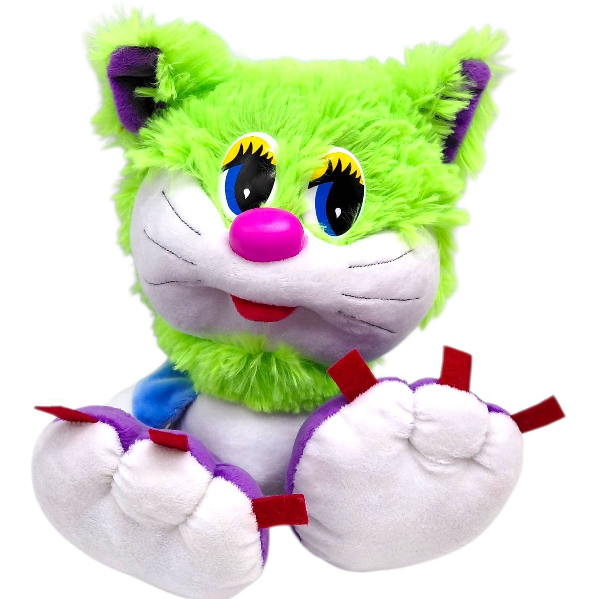 Мʼяка іграшка "Коротишка кіт", 14х20х24 (ЗЕЛЕНИЙ)  фото 1