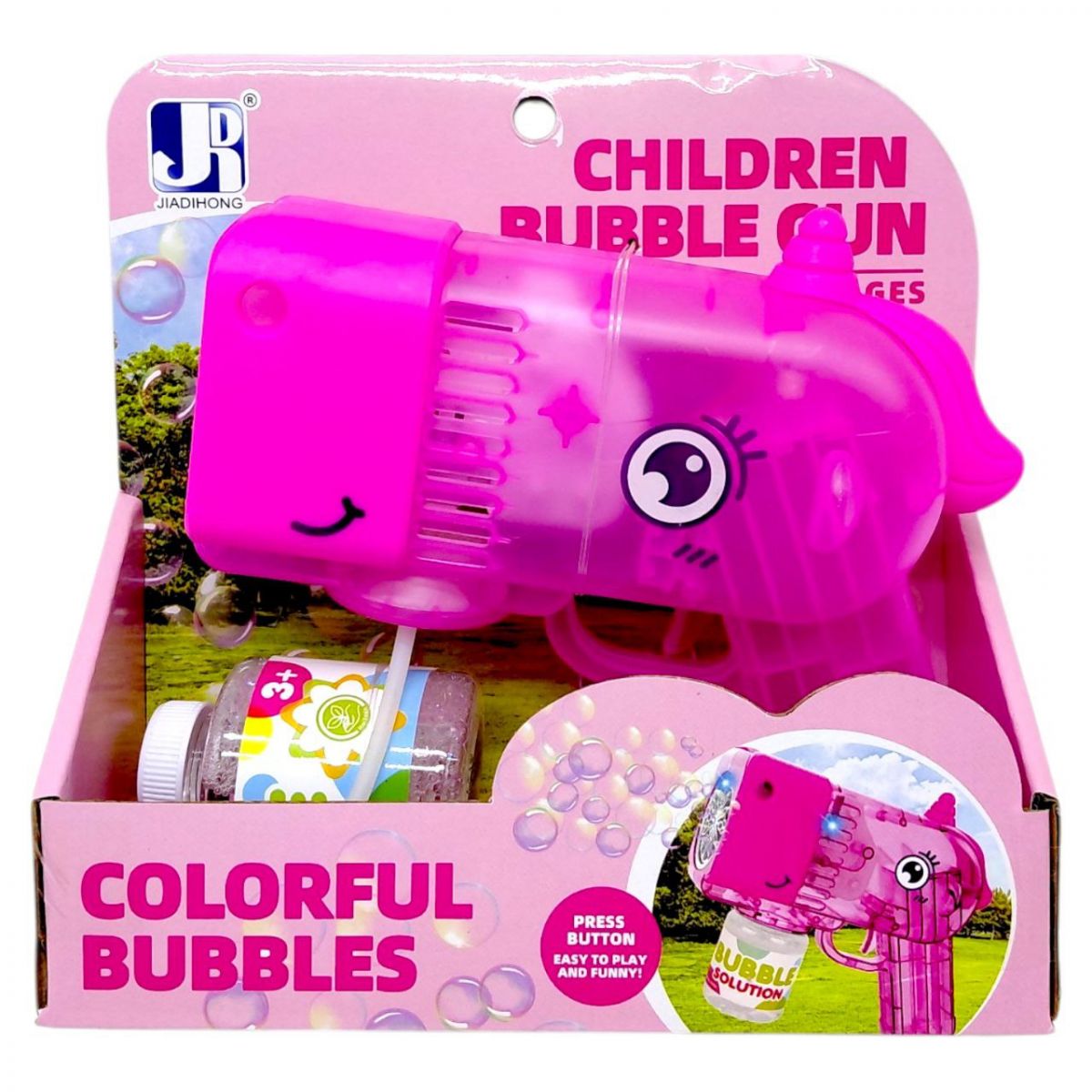 Мильні бульбашки (батар.  пістолет, світло, короб.  20*10*20 см)  фото 1