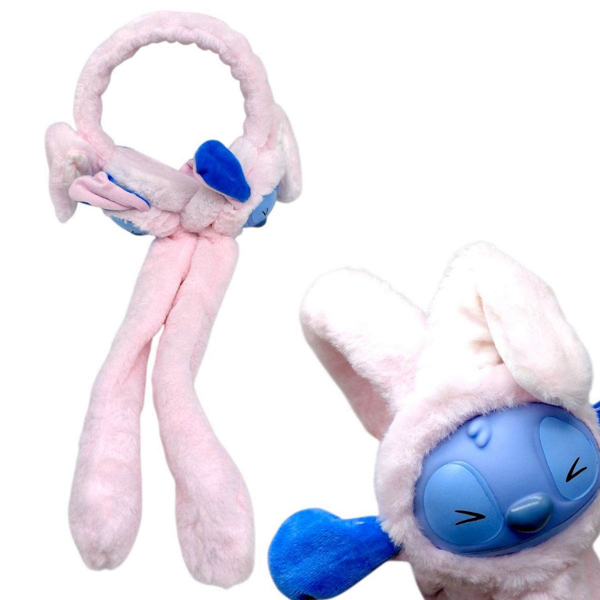 М’які вушка "STITCH" для дітей (РОЖЕВИЙ)  фото 1