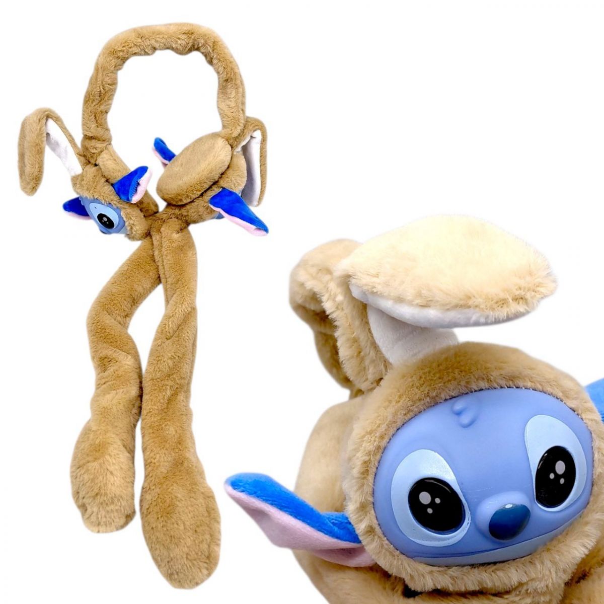 М’які вушка "STITCH" для дітей (БЕЖЕВИЙ)  фото 1