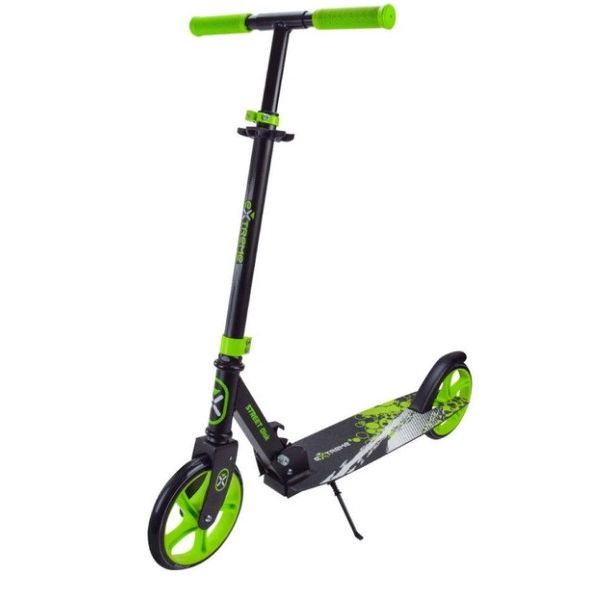 Самокат міський 2-х колісний алюміній, колеса 200 мм (ЗЕЛЕНИЙ)  фото 1