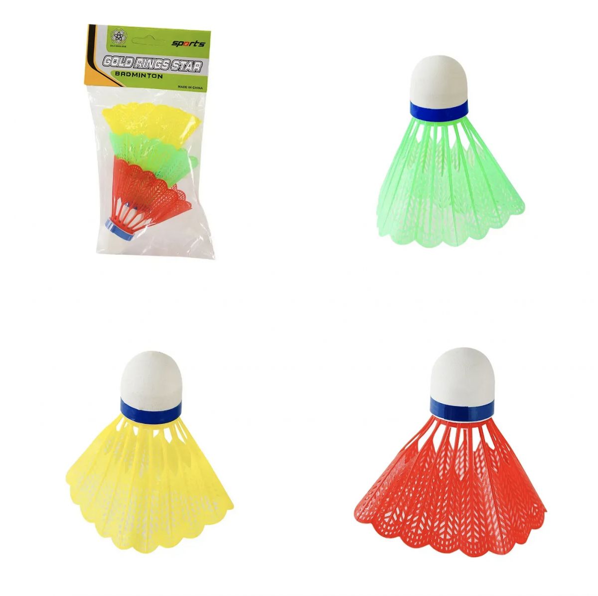 Набiр воланчикiв арт.  BD24189 (500шт) пластиковi, 3 шт пакет.  фото 1