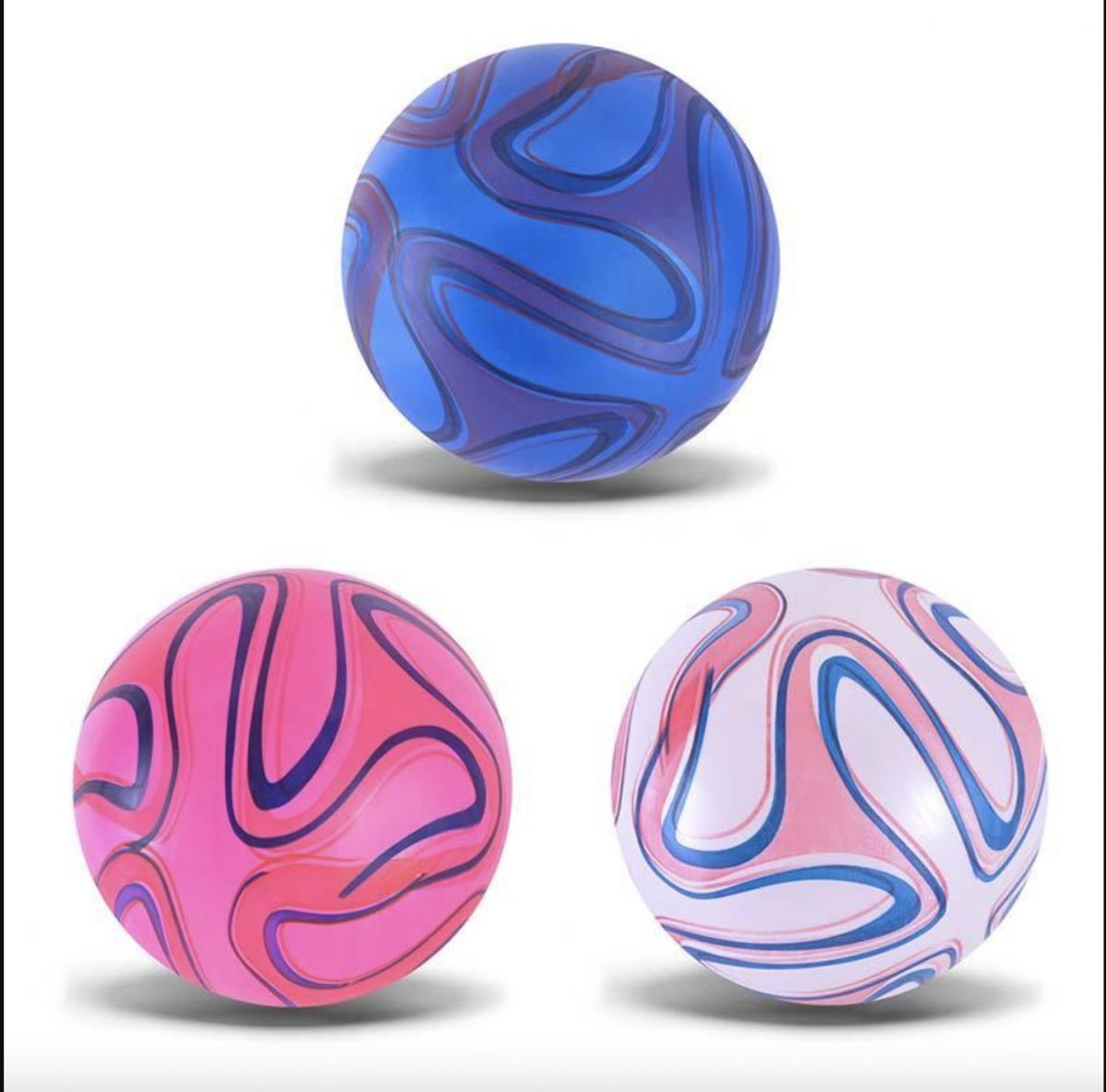 Мʼяч гумовий 9 см 60 грамів у пакеті 5 кольор (1 шт)  фото 1