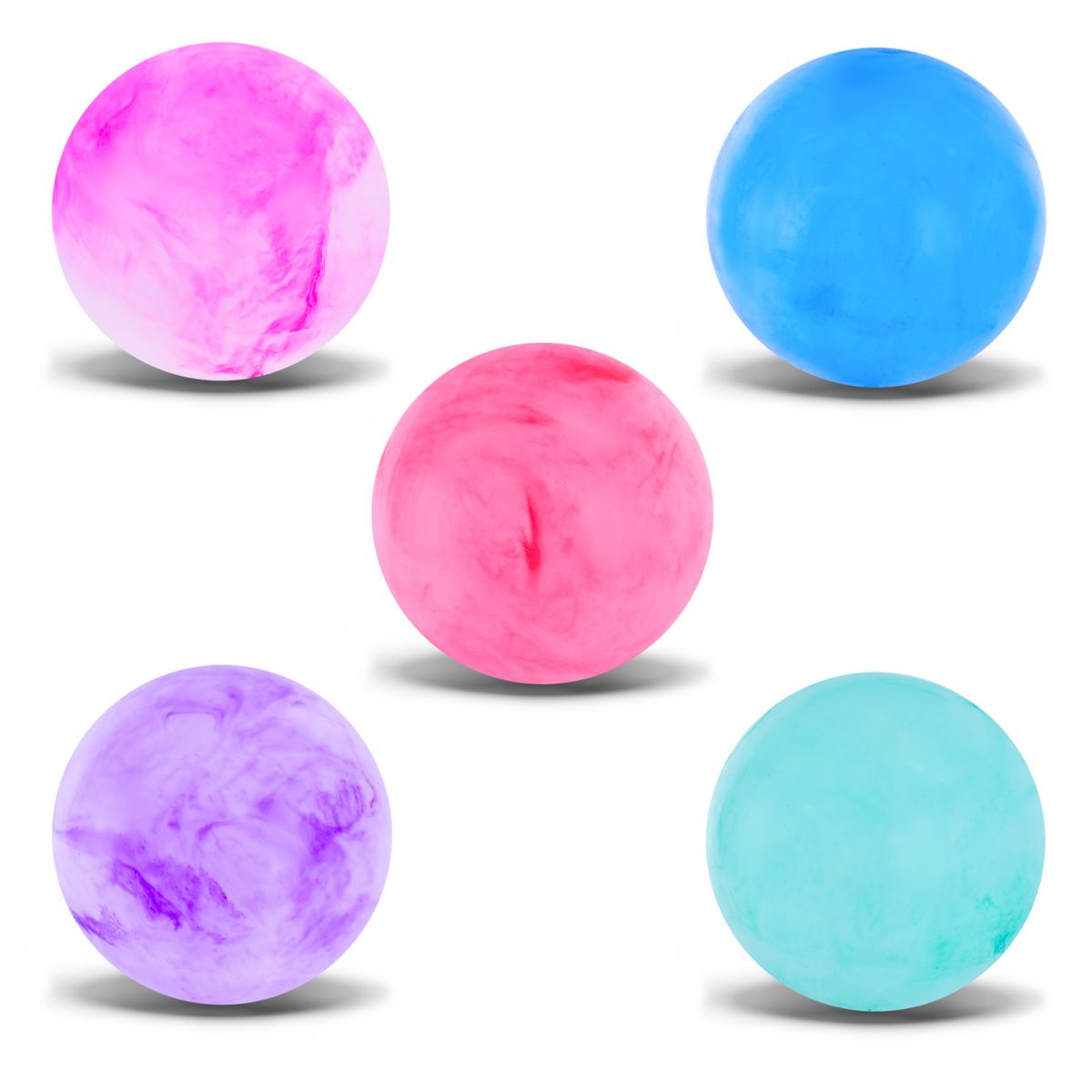 Мʼяч гумовий, 22 см 70 грамм (мікс кольорів)  фото 1