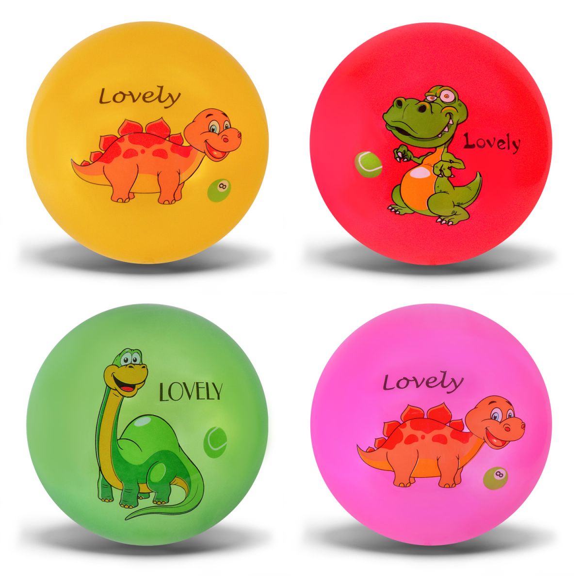 Мяч резиновый 9", 60 грамм (микс цветов)  фото 1