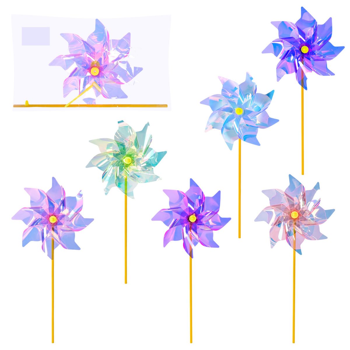 Вітрячок (висота 40 см,1 квітка 24 см, пакет 24*4*38 см) мікс видів  фото 1