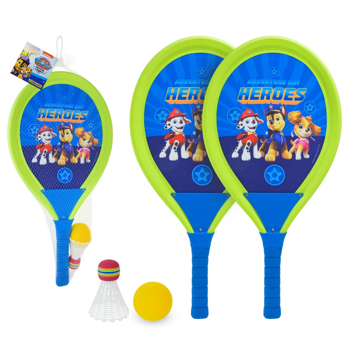 Набір ракеток (2 ракетки, мʼяч, волан 54*27 см у сітці 63*27 см)  фото 1