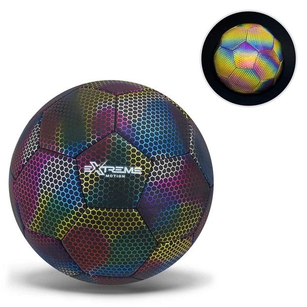 Мʼяч футбольний №5, PU 380 гр, 1 колір світловідбивний  фото 1