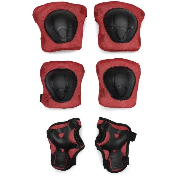 Набiр захисту наколінники, налокітники, в сітці (ЧЕРВОНИЙ)  фото 1