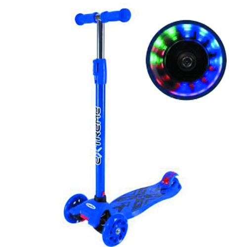 Самокат дитячий 4-х коліс.  MAXI, колеса PU світяться (СИНІЙ)  фото 1