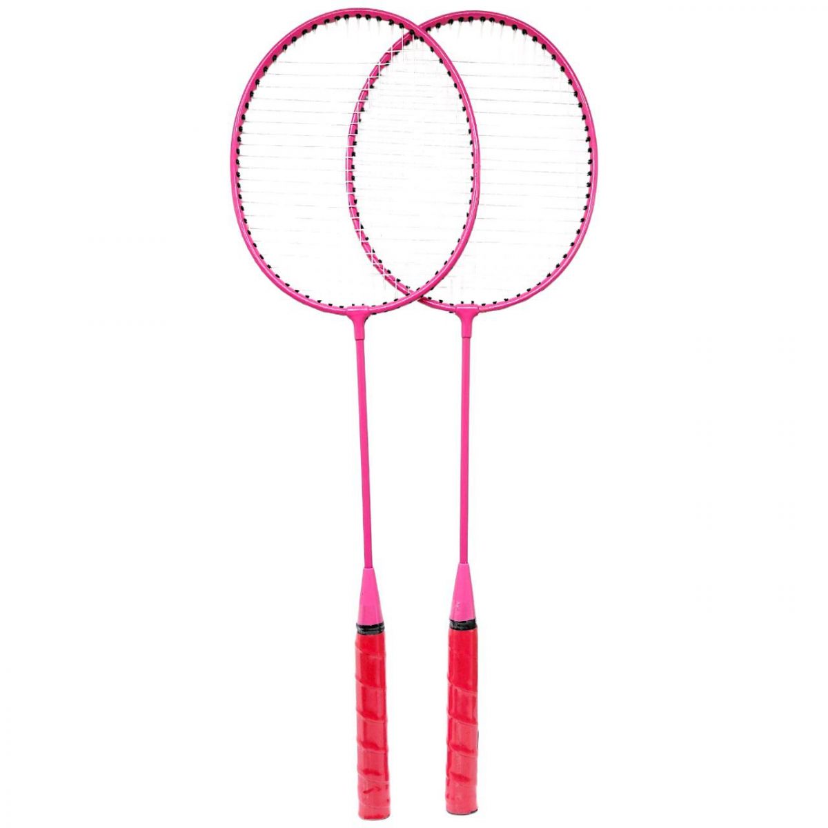Бадмiнтон 2 ракетки (волосінь) у чохлі 65 см (РОЖЕВИЙ)  фото 1