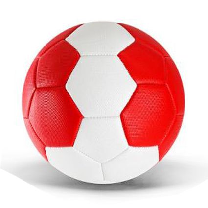 М'яч футбольний №5, PVC (ЧЕРВОНИЙ)  фото 1