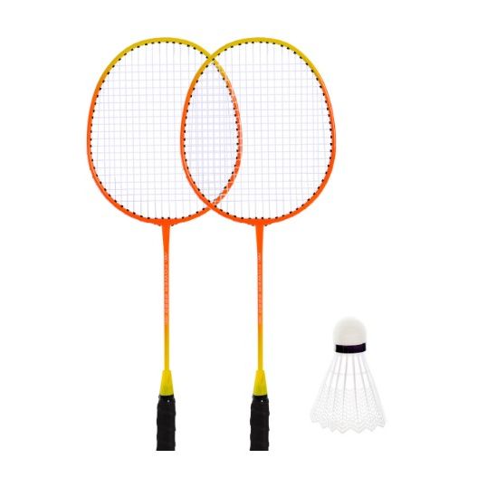 Бадмінтон, 2 ракетки нейлон+ волан у чохлі 65 см (ЧЕРВОНИЙ)  фото 1