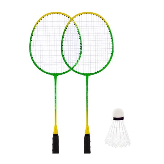 Бадмінтон, 2 ракетки нейлон+ волан у чохлі 65 см (ЗЕЛЕНИЙ)  фото 1