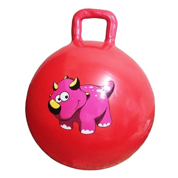 Мяч для фітнесу "Динозавр" 45см, 380 грам (червоний)  фото 1