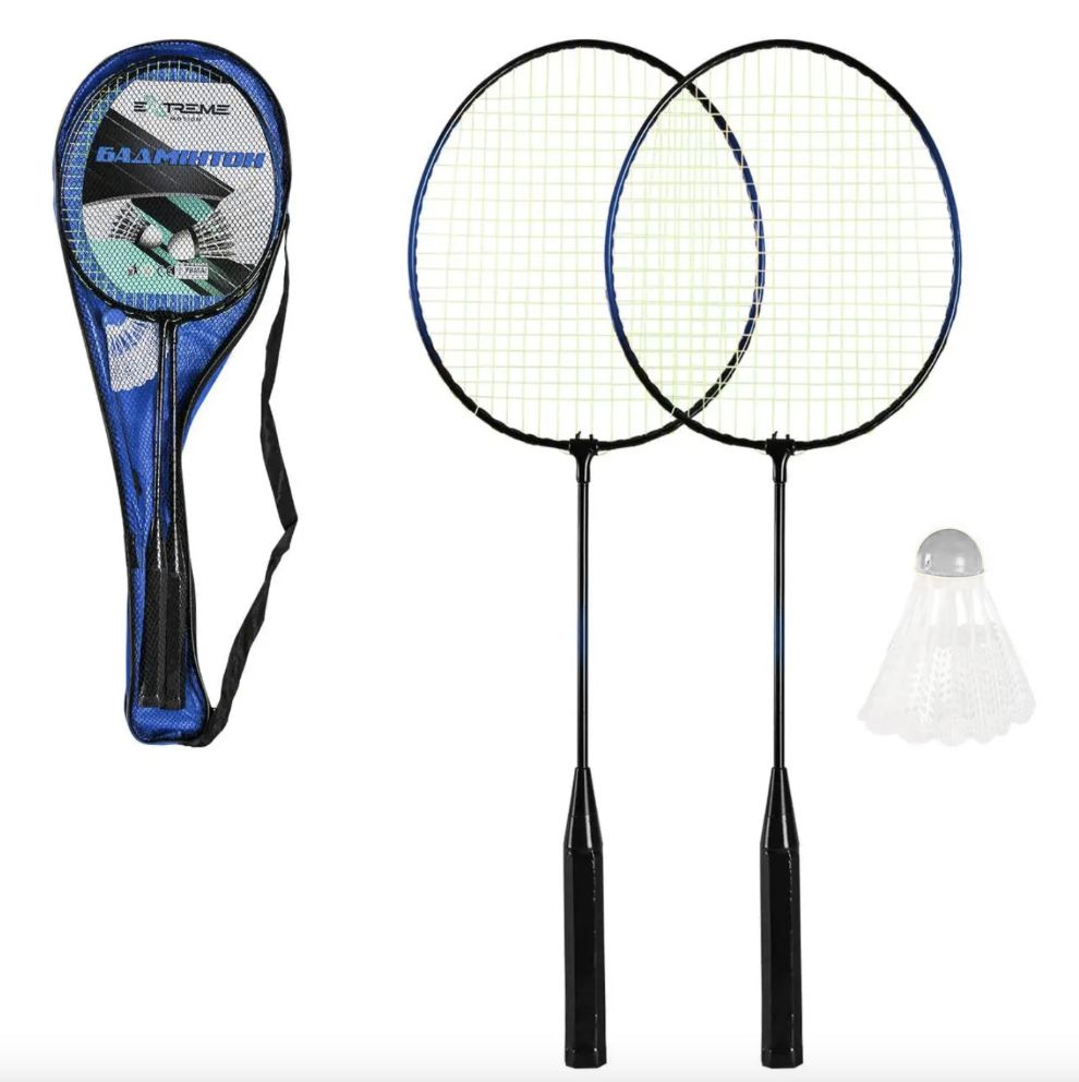 Бадмінтон 2 ракетки + воланчик (СИНІЙ)  фото 1