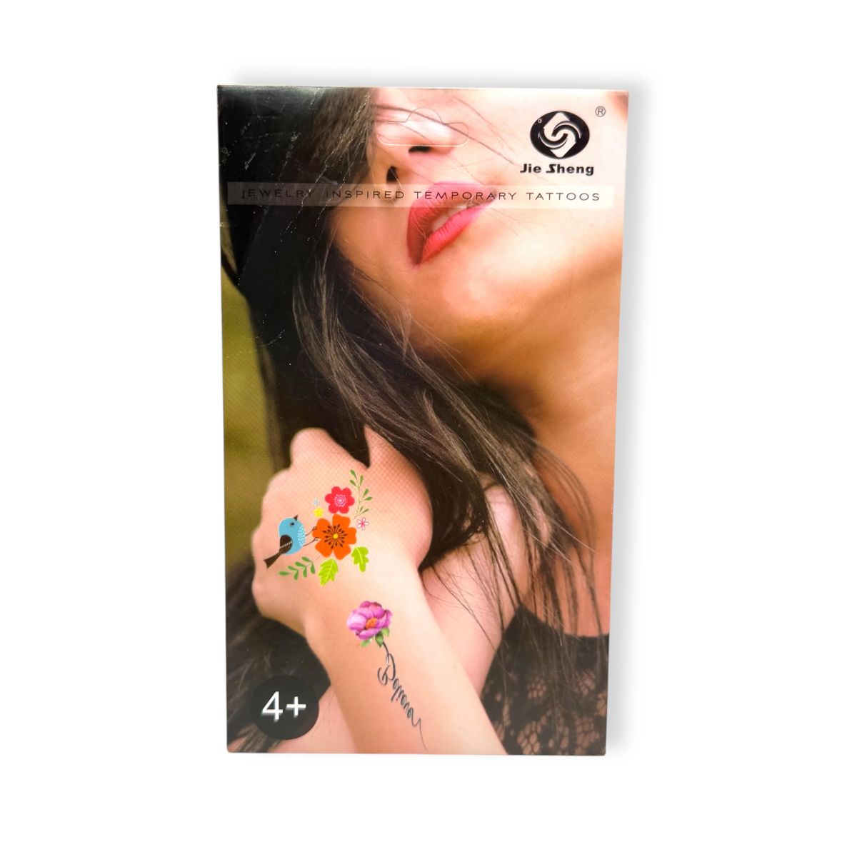 Набор временных тату 4 листа  фото 1