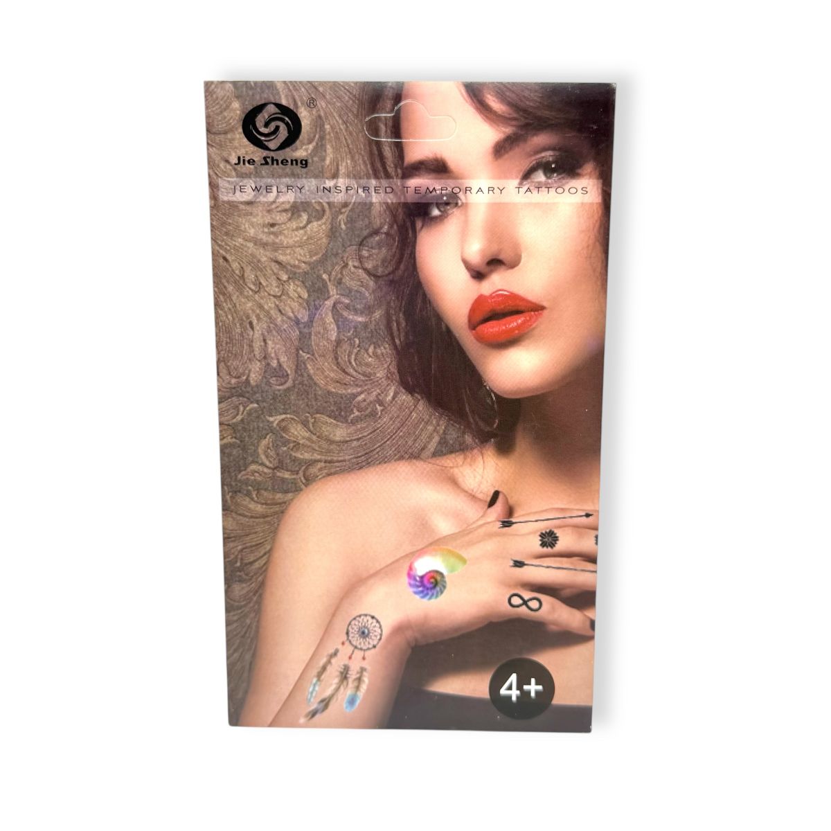 Набор временных тату 4 листа  фото 1