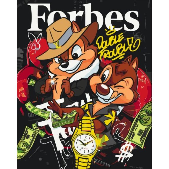 Картина за номерами "Чіп і Дейл спішать на допомогу" 40*50 см  фото 1