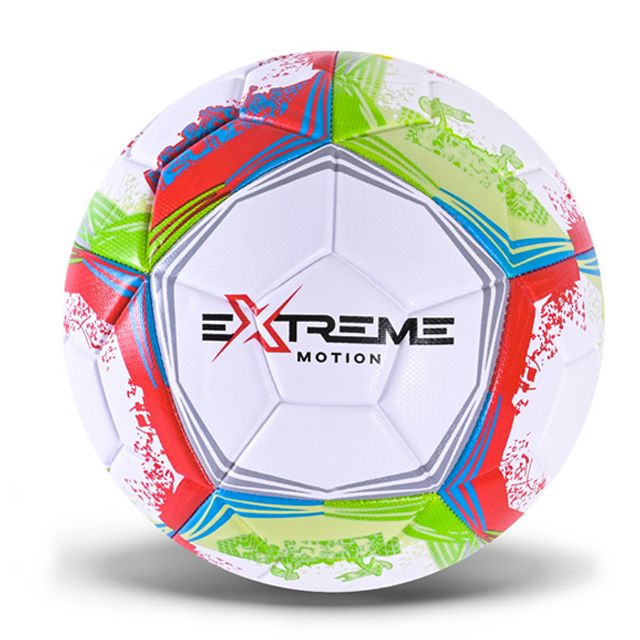 МʼЯЧ ФУТБОЛЬНИЙ, №5, PVC 400 ГР, БІЛО-САЛАТОВИЙ  фото 1