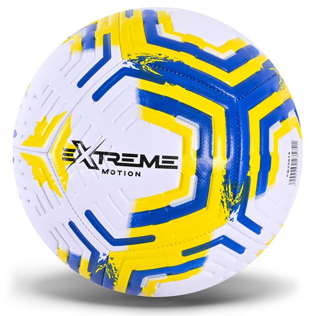 МʼЯЧ ФУТБОЛЬНИЙ №5, PU 400 ГР, БІЛО-ЖОВТИЙ  фото 1