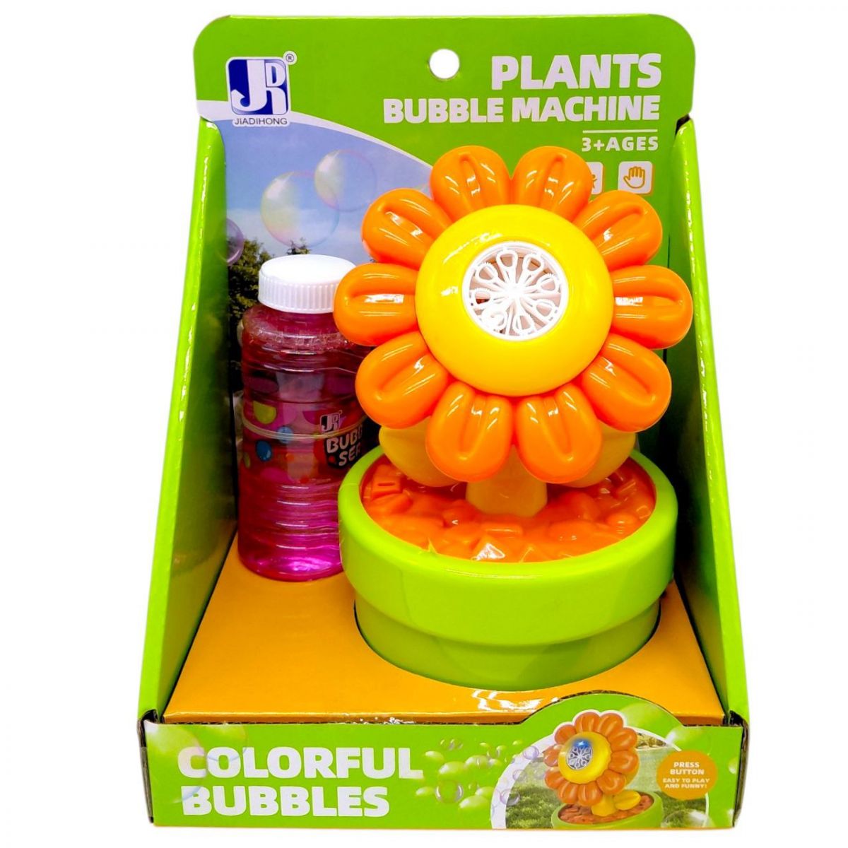 Мыльные пузыри "Цветок" ЖЕЛТЫЙ  фото 1