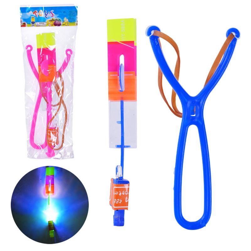 Запускалка рогатка зі світлом, СИНЯ  фото 1