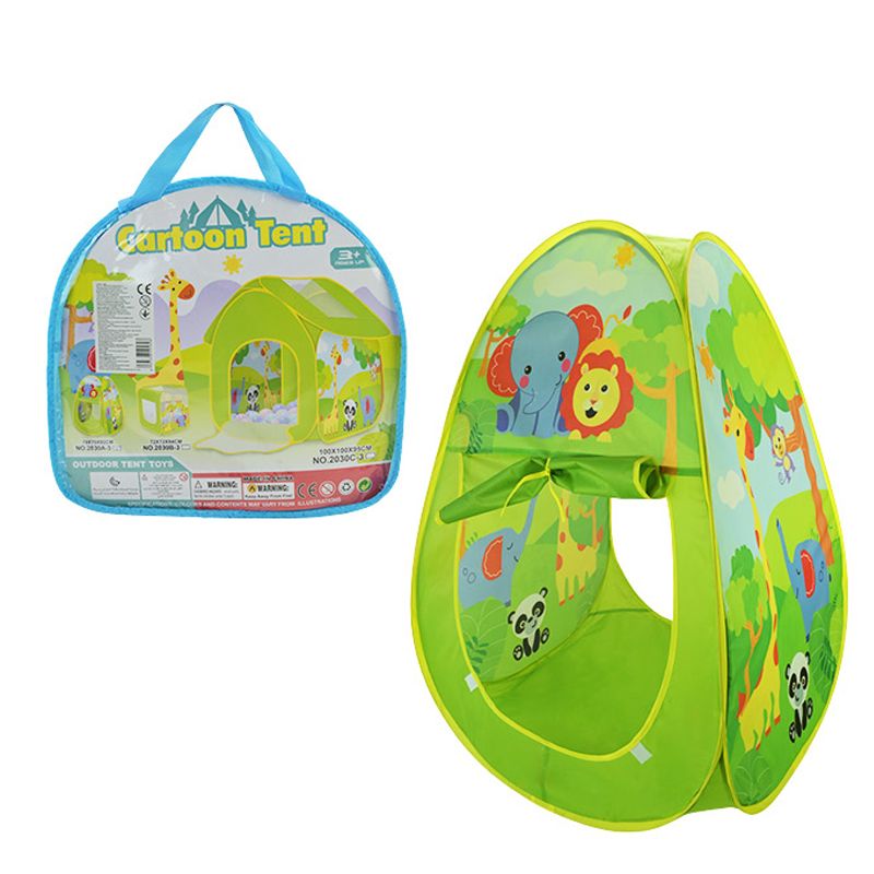 Палатка для малышей "CARTOON.  ЗЕЛЕНАЯ"  фото 1