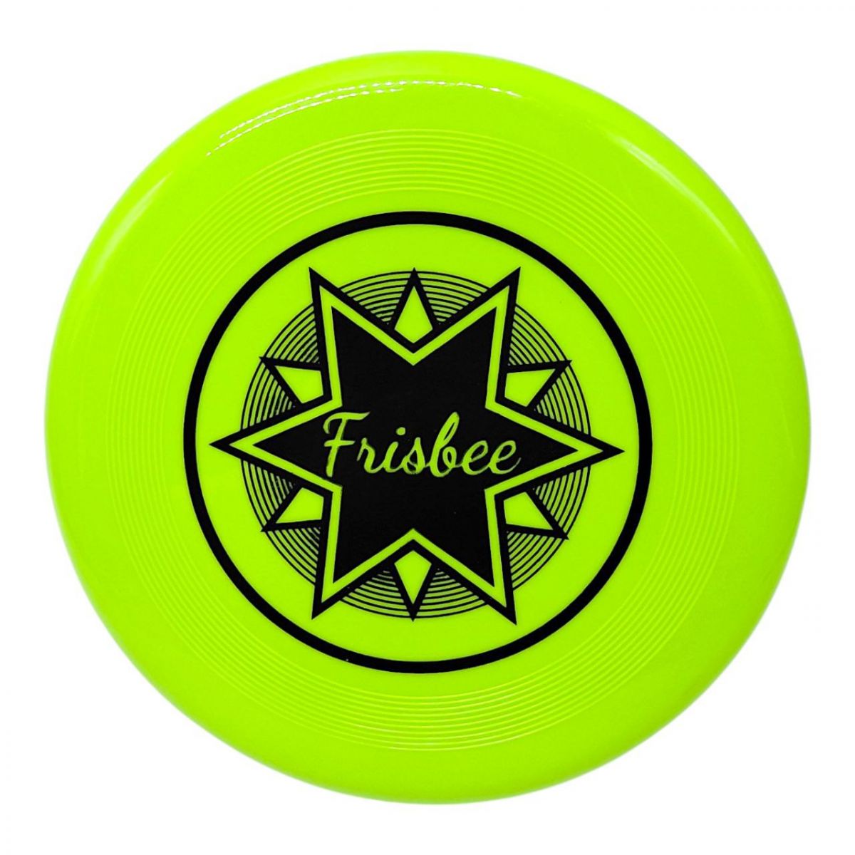 Тарілка літаюча Фризбі 20 см (САЛАТОВИЙ)  фото 1