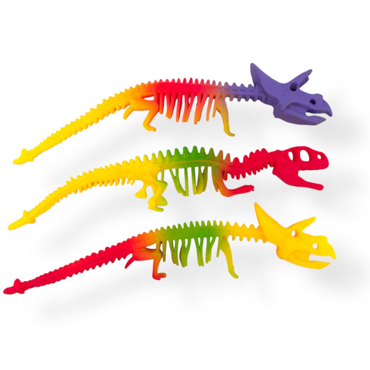 Гумовий браслет тягнучка динозавр цвітний  фото 1