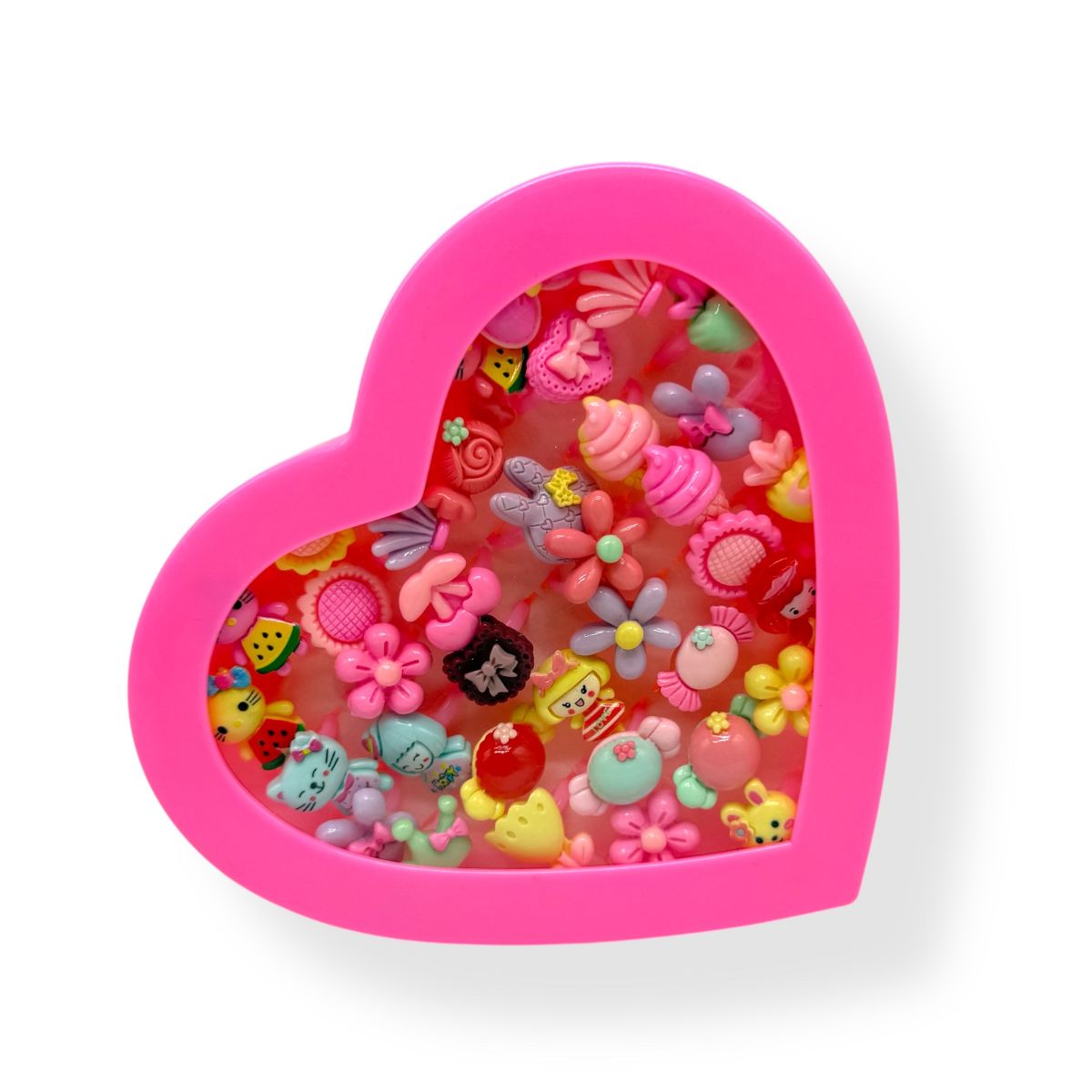 Дитячі колечка (рожеві, набір)  фото 1