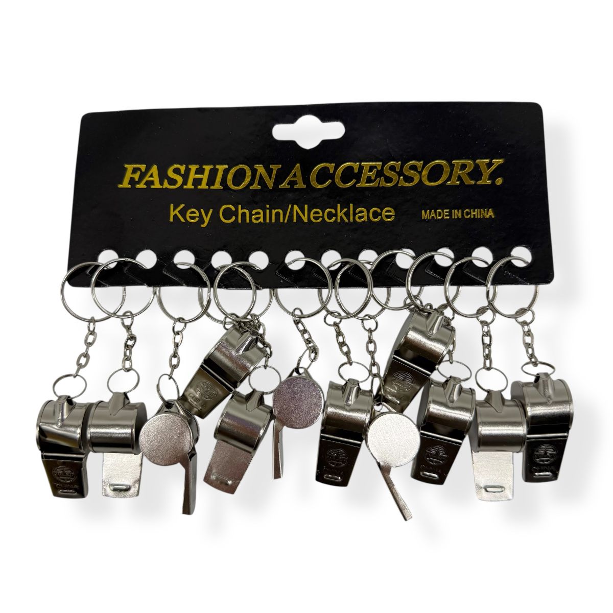 Металевий свисток брелок (12 шт)  фото 1