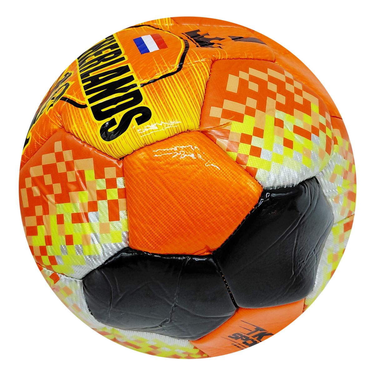 МʼЯЧ ФУТБОЛЬНИЙ №5, PVC, ВАГА 330-350 ГРАМІВ, ПОМАРАНЧЕВИЙ  фото 1