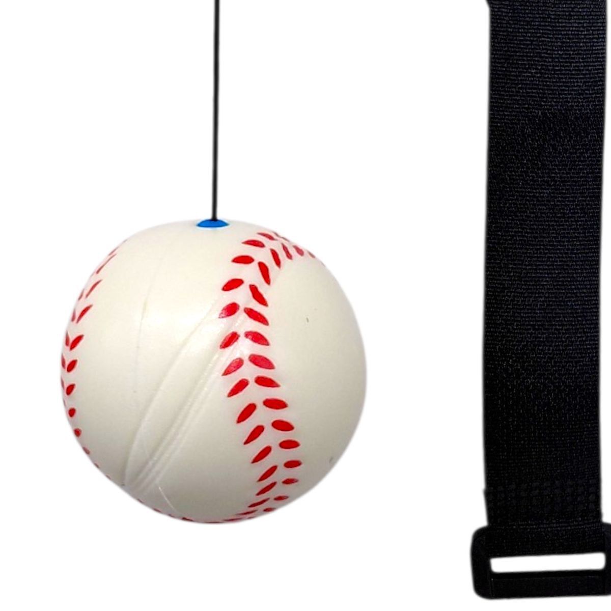 М'ячик-пострибунчик на резинці "Спортсмен" КРОКЕТ БІЛИЙ  фото 1